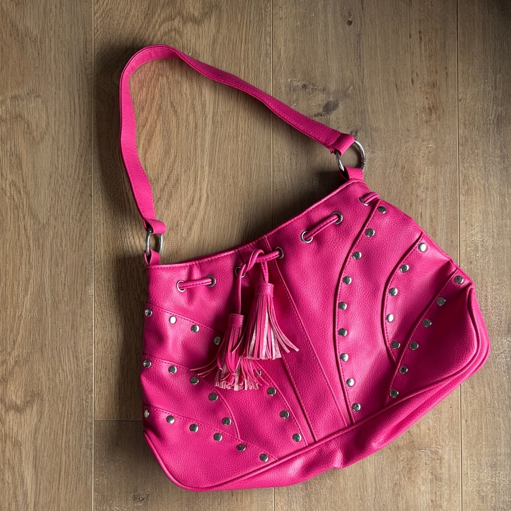 Pink Studded Women's Bag